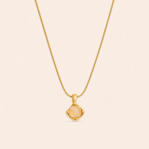 Honey Quartz Necklace