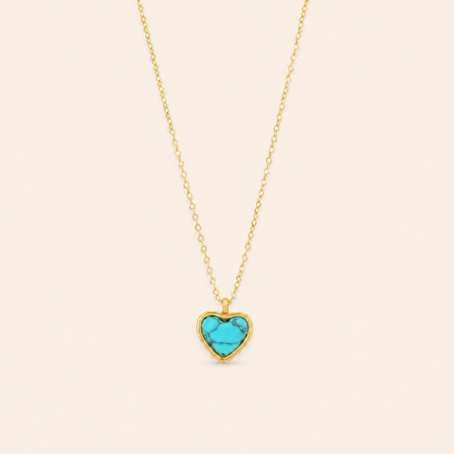 Turquoise Heart Necklace